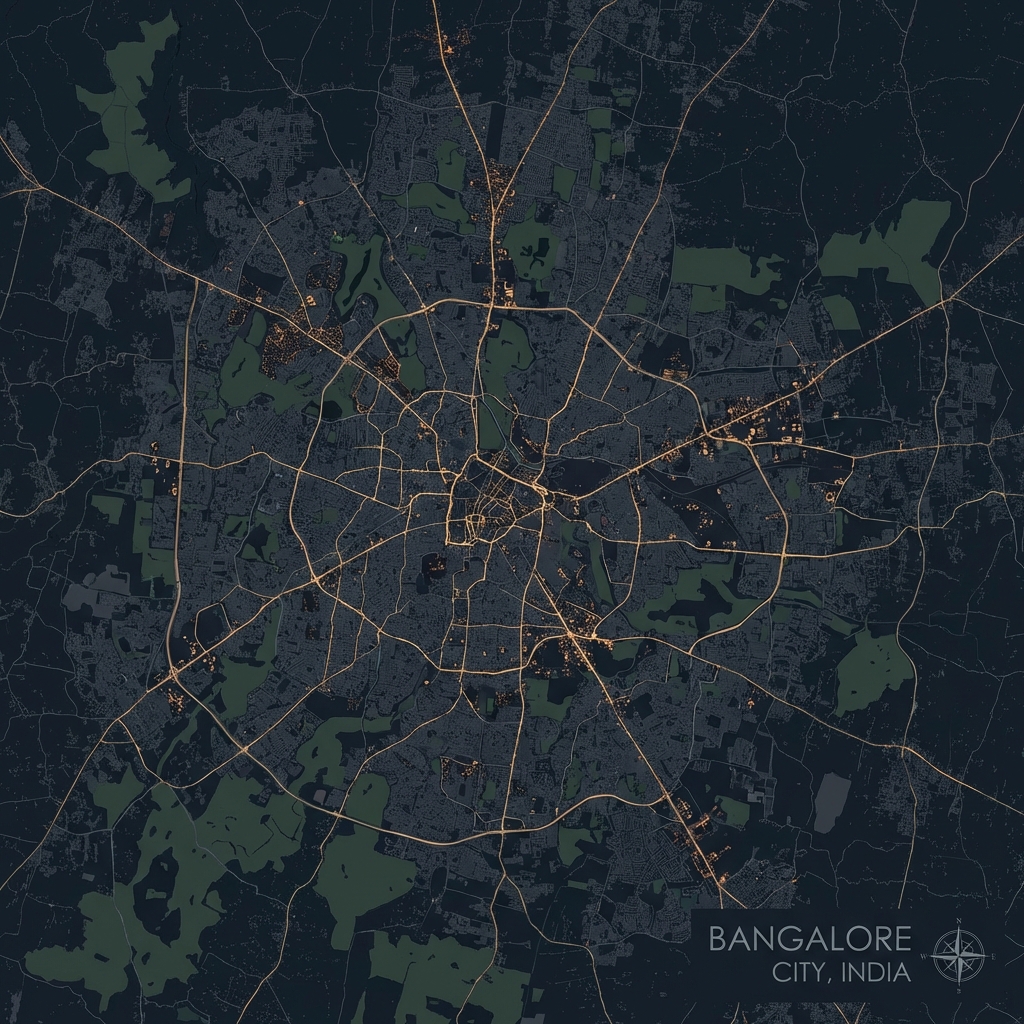 Bangalore Map Landscape