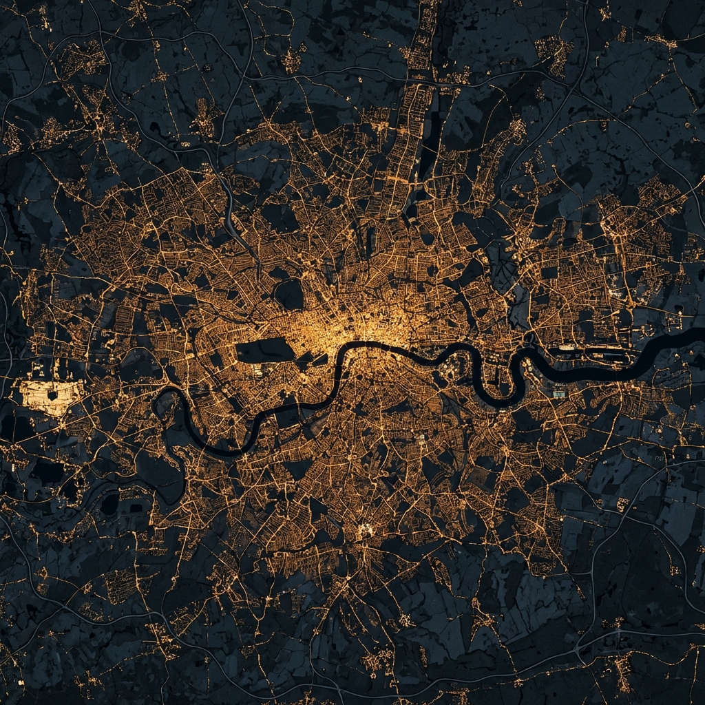 London Map Landscape